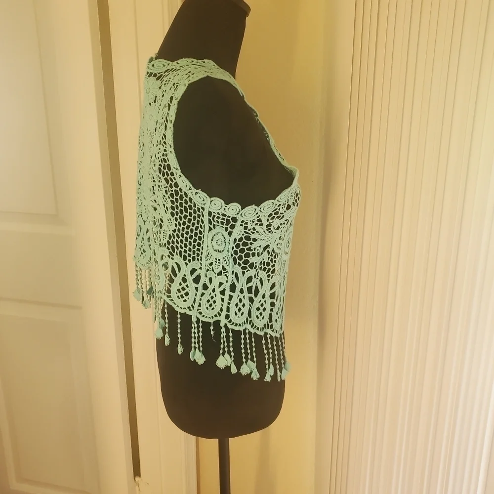 Crochet Tassel Shrug Cardigan - Picture 3 of 7